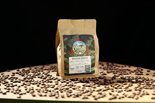 FINCAS VALVERDE Dark Roast Drip Ground Coffee 100% Bolivian Peaberry Specialty Coffee, Freshly Roasted Arabica Coffee Beans (12oz)
