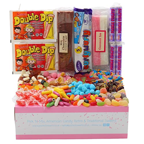 Posted Sweets 2kg 1970’S RETRO SWEET HAMPER Traditional Pick and Mix