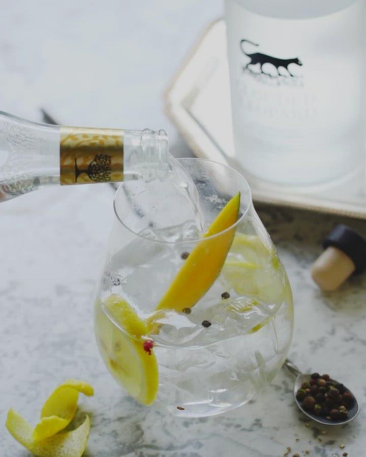 Clouded Leopard Artisan Drink With Lemon, Mango And Peppercorns